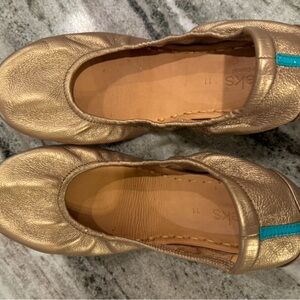 Tieks size 11 gold